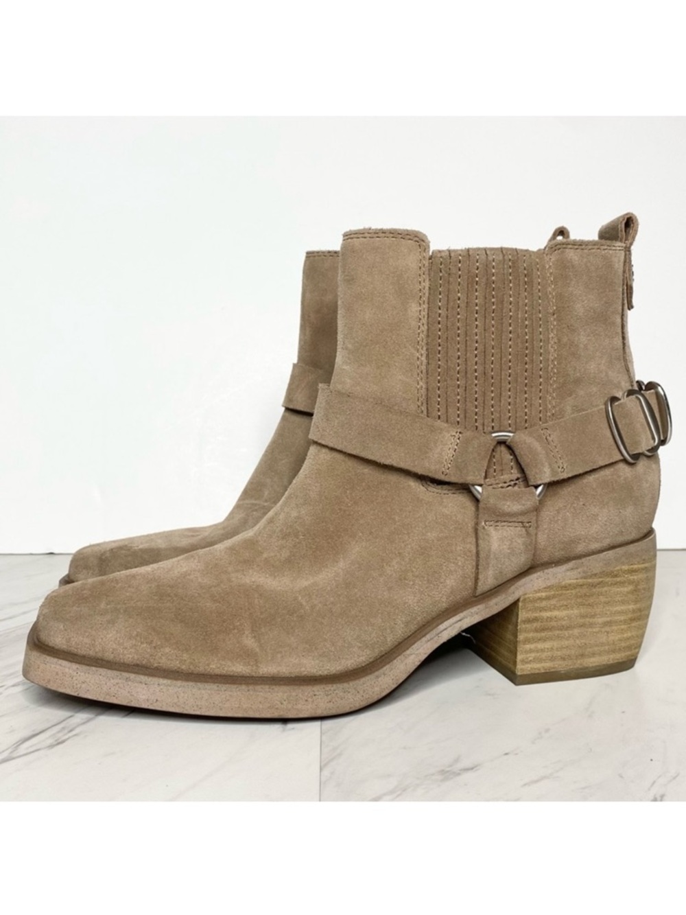 Sam Edelman Bellamie Gray Suede Bootie 8 1/2 M